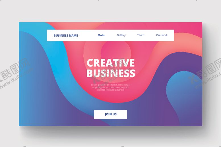 编号：96547209091048316674【酷图网】源文件下载-渐变流体接图案设计