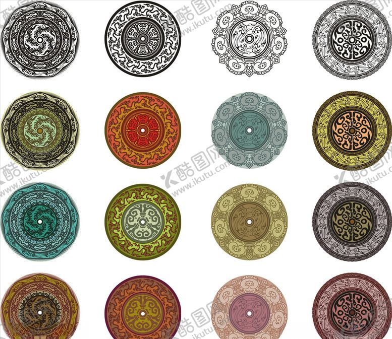 编号：88202309110715207623【酷图网】源文件下载-矢量传统图案花纹