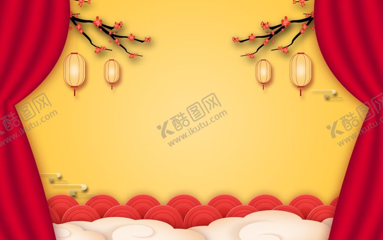 编号：50768811202353161956【酷图网】源文件下载-红色喜庆背景 