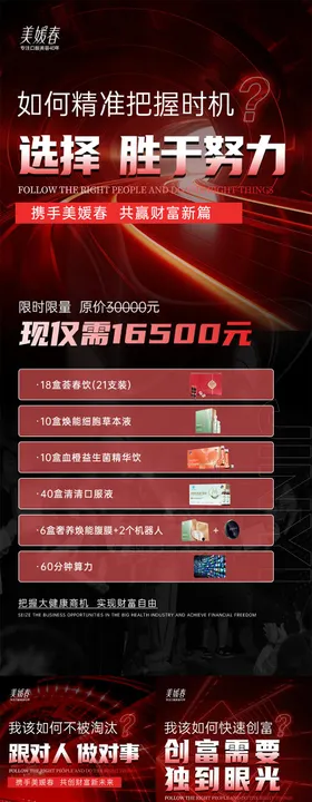 气血减肥会议造势系列海报