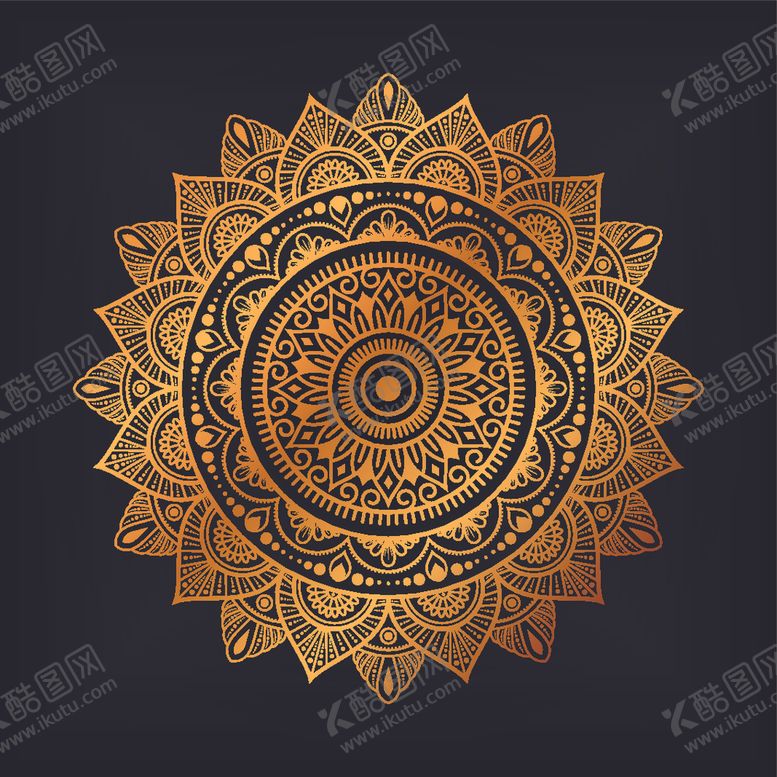 编号：87586609251729234250【酷图网】源文件下载-曼陀罗花纹