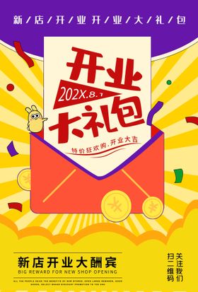 开业海报广告宣传展板