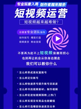 抖音短视频宣传海报