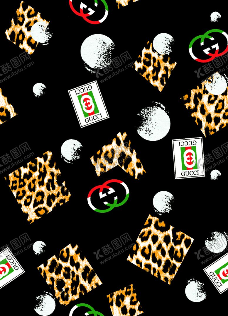 编号：70841211160421015700【酷图网】源文件下载-范思哲 大牌男装 定位花 古驰