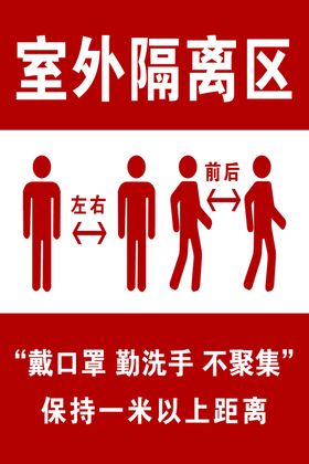 隔离间距展板