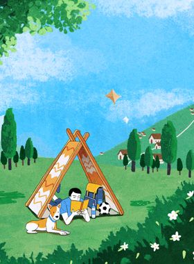 倒计时卡通插画奶酪棒上市插画系列海报