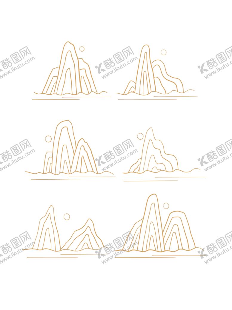 编号：45236109160336190413【酷图网】源文件下载-中国风古典山纹波纹花纹