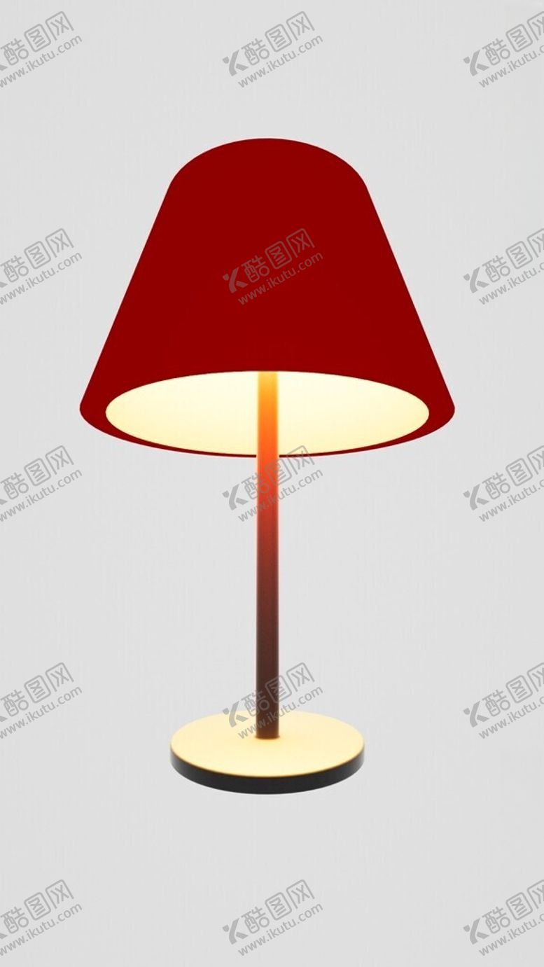 编号：95327901270035195392【酷图网】源文件下载-C4D台灯黄光建模