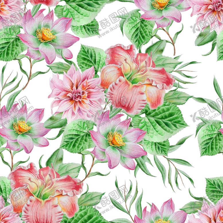 编号：83918609270318034018【酷图网】源文件下载-手绘花荷花