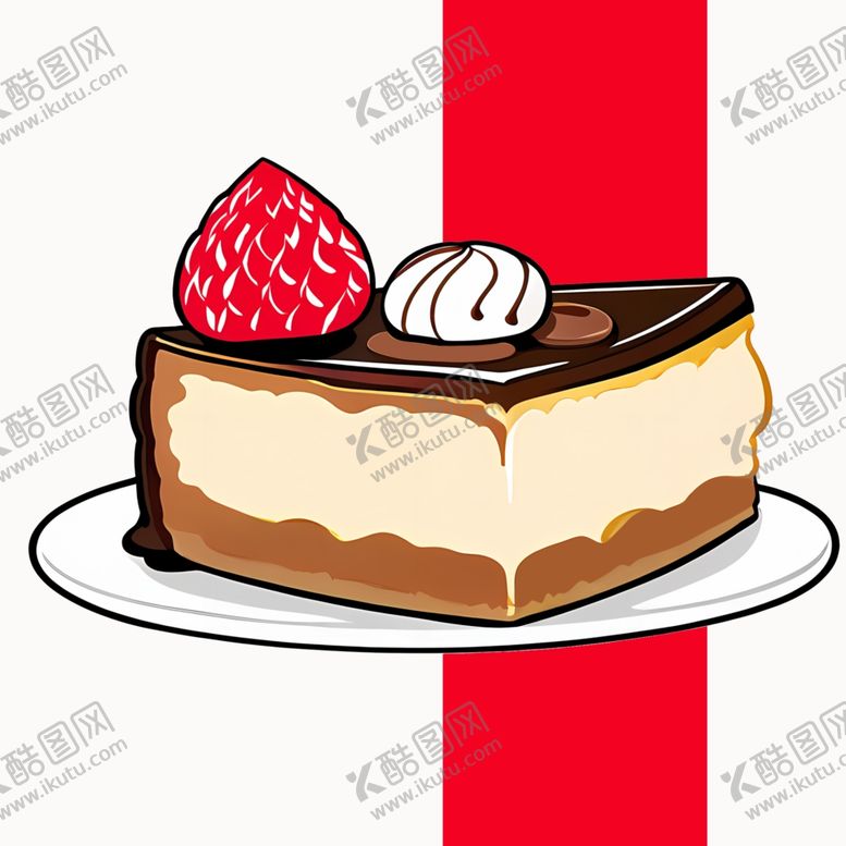 编号：37160802271949215588【酷图网】源文件下载-手绘卡通巧克力芝士蛋糕