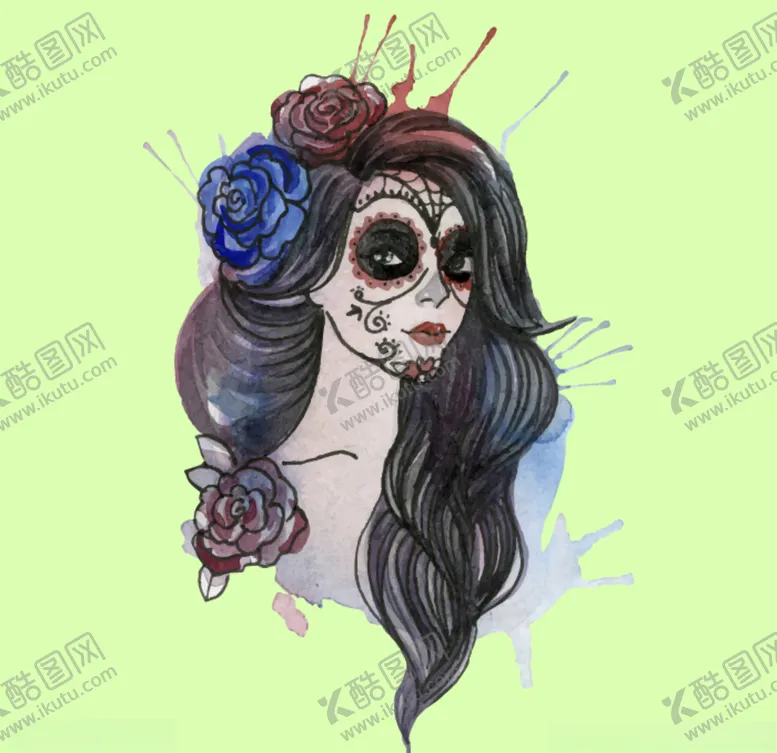 编号：49871306270528084471【酷图网】源文件下载-水彩人儿