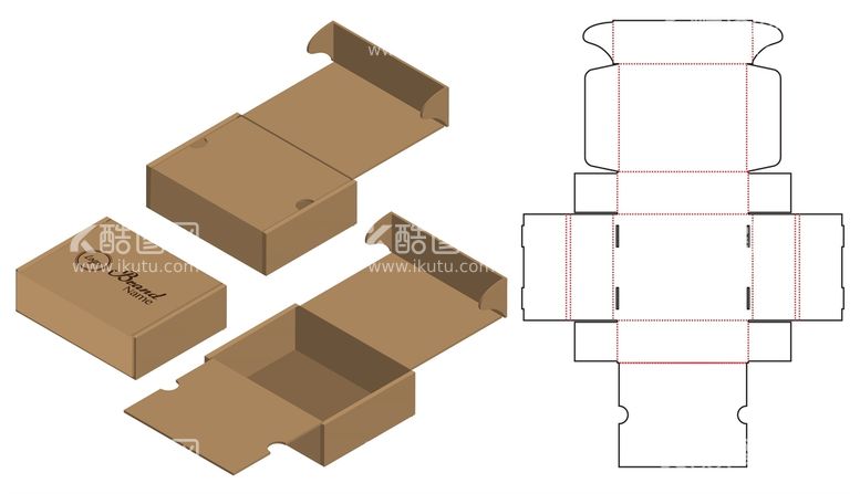 编号：97550911200510125445【酷图网】源文件下载-包装盒刀模
