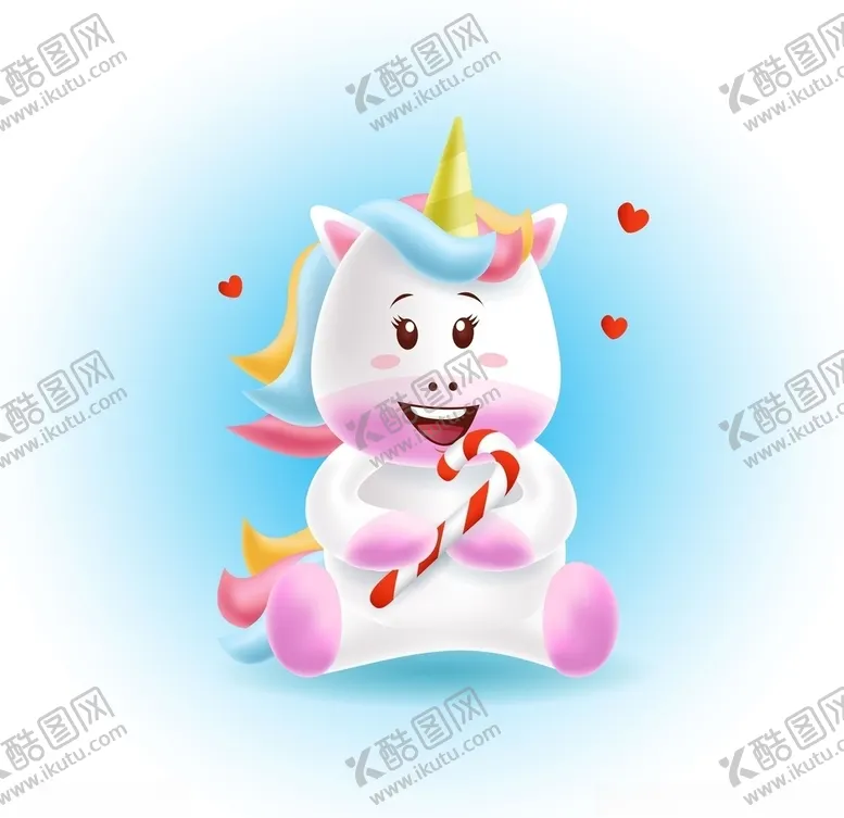 编号：61648907012207241600【酷图网】源文件下载-卡通独角兽