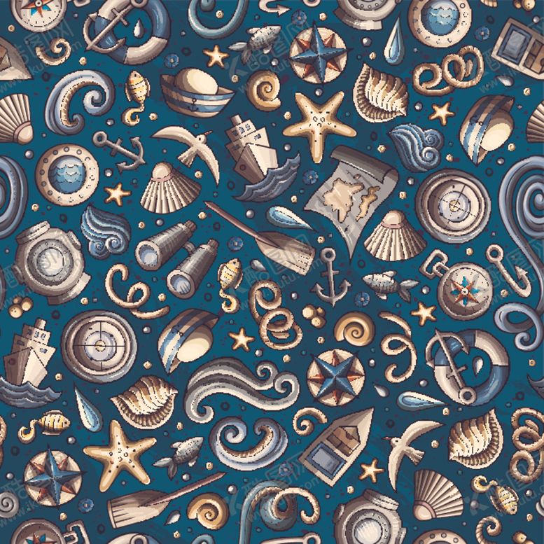 编号：80328909101119322212【酷图网】源文件下载-海洋主题背景图案