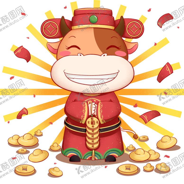 编号：16267610151507496276【酷图网】源文件下载-卡通牛形象