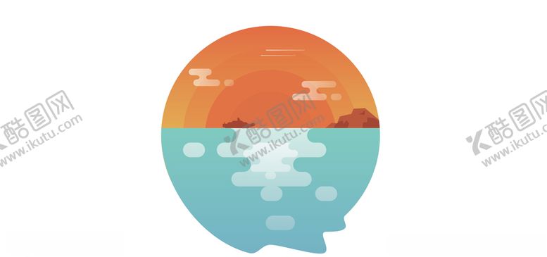 编号：82274209130742149183【酷图网】源文件下载-夕阳插画