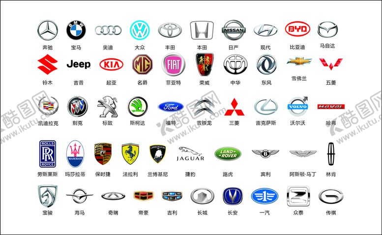 编号：81408301302224482226【酷图网】源文件下载-汽车品牌logo