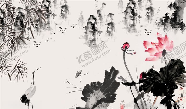 编号：77128705161432281078【酷图网】源文件下载-水墨山水背景墙
