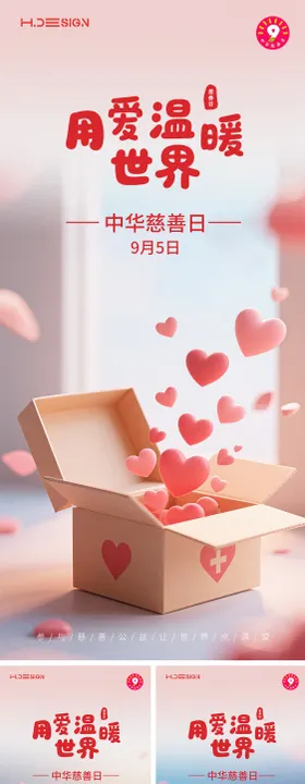 中国慈善日系列海报