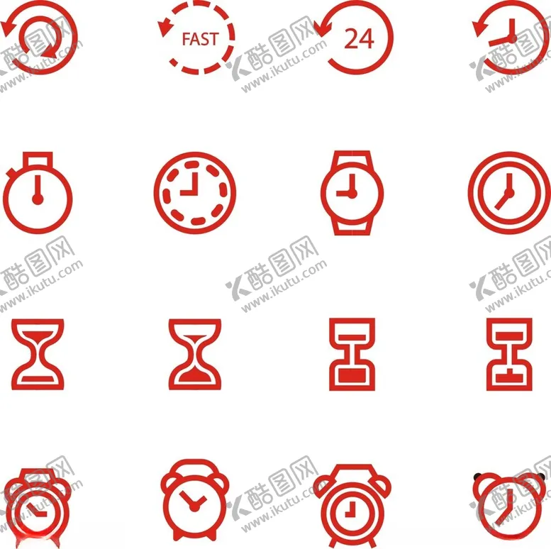 编号：17421202281932448498【酷图网】源文件下载-时间图标