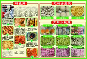 多样美食横幅设计展示