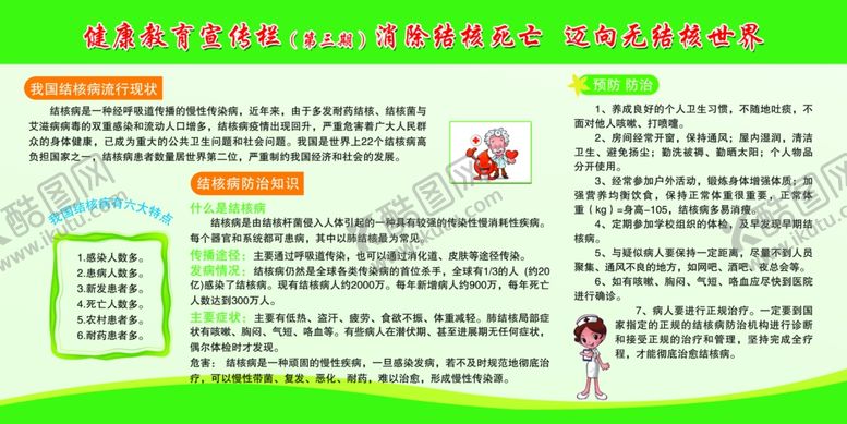 编号：72504609170213519387【酷图网】源文件下载-结核病防治知识