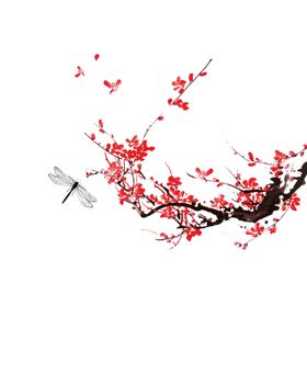 梅花国画