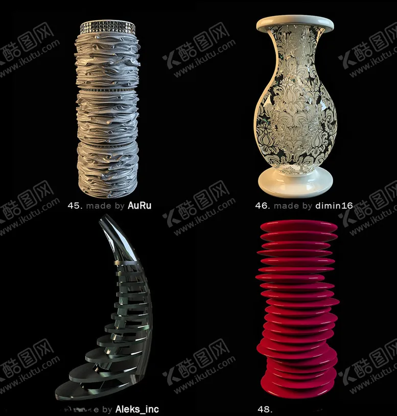 编号：21585603101705337368【酷图网】源文件下载-软装陈设模型家装工装配饰