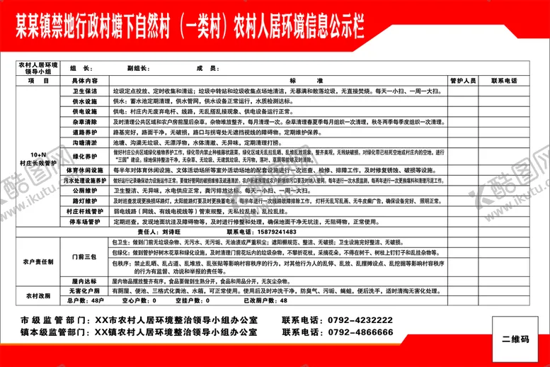 编号：70428811011210291886【酷图网】源文件下载-人居环境信息公示栏