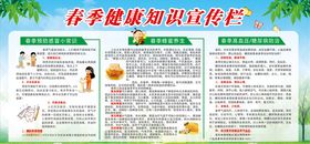 春季健康知识宣传栏