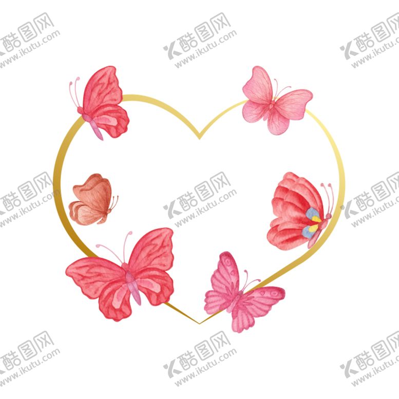 编号：50987109191920227809【酷图网】源文件下载-蝴蝶水彩