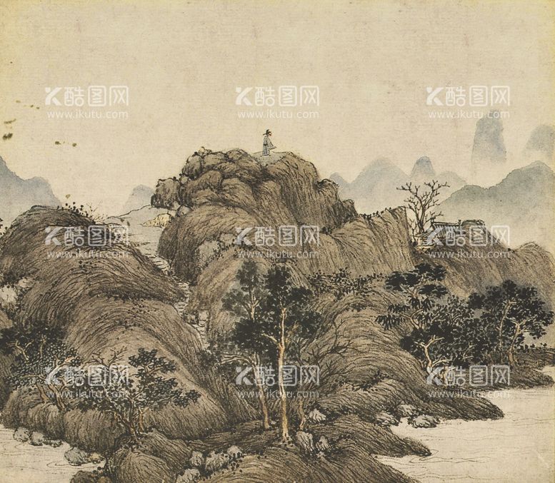 编号：18794609141447327910【酷图网】源文件下载-水墨画  书法花鸟图