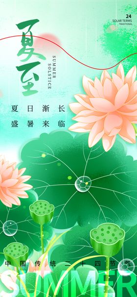 夏至莲花地产小清新