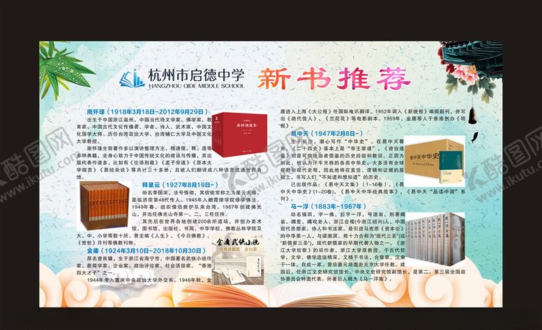 编号：90850110090144355178【酷图网】源文件下载-图书馆展板