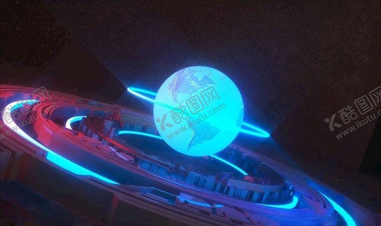 编号：45253109241638169844【酷图网】源文件下载-C4D人物炫彩光效科技时尚