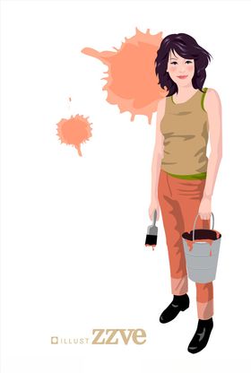 卡通女人