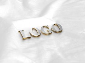 丝绸镀银logo样机