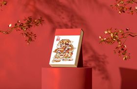 新年样机窗花祥云春节海报春节画