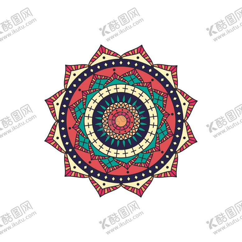 编号：95180110030553423258【酷图网】源文件下载-曼陀罗图案