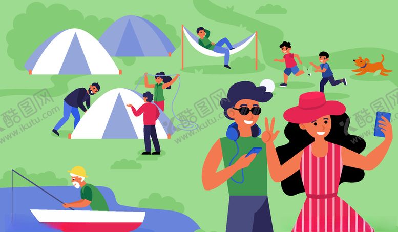 编号：86303909300208465896【酷图网】源文件下载-露营