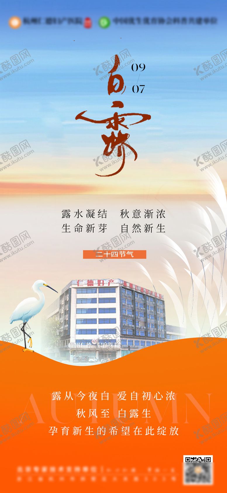 编号：76858610200508198239【酷图网】源文件下载-白露节气海报