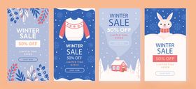 新年兔子主题卡片设计