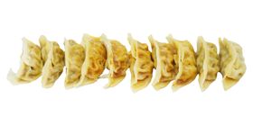 手绘饺子素材春节水团圆饭插画