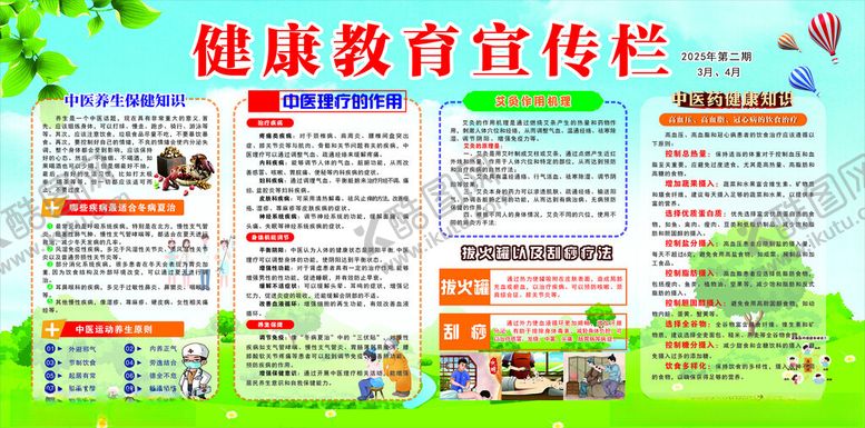 编号：78496704021824079728【酷图网】源文件下载-健康教育宣传栏展示