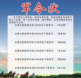 军令状