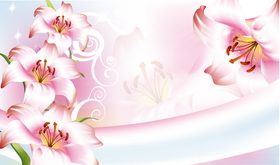 百合花花蕊装饰画