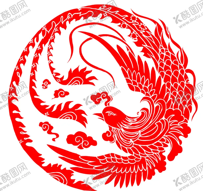 编号：13909103301822107254【酷图网】源文件下载-手绘水彩凤凰