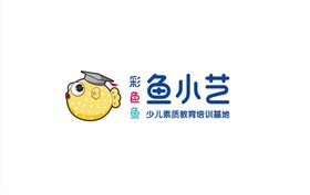 彩色鱼鱼小艺logo