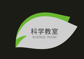 门牌 科学教室 标识牌