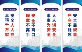 安全生产标语宣传海报